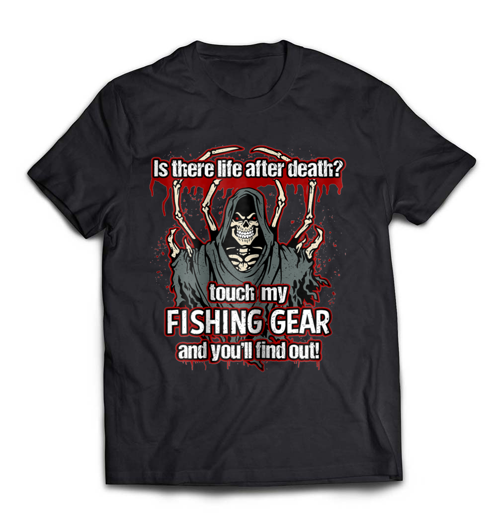 Grim Reaper Shirt: Funny Fishing Gear for Avid Anglers